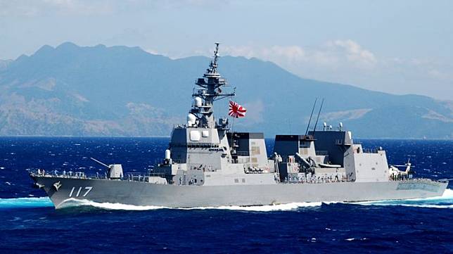 日本海上自衛隊涼月號護衛艦7月一度駛入中國領海，日本已撤換艦長。翻攝日本海上自衛隊