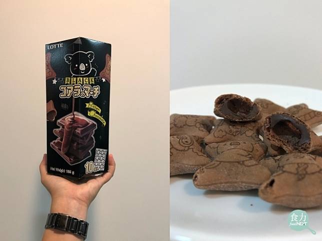 「樂天小熊餅家庭號-濃黑巧克力風味」使用了減糖配方，含糖量降低15％，讓追求健康的民眾也能滿足口腹之慾。（圖片來源：食驗室體驗分享圖）