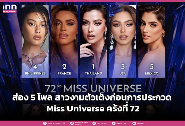 “แอนโทเนีย โพซิ้ว” คว้ามงฯ ผล 5 โพล สาวงามตัวเต็งก่อนการประกวด Miss Universe ครั้งที่ 72