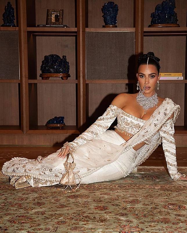 Kim Kardashian at the Ambani wedding in July 2024 (Photo: Instagram / @kimkardashian)