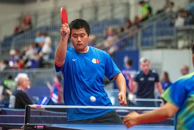 陳玉化參加二０二三年夏季特殊奧林匹克運動會，拿下男子桌球單打銅牌。 （體育局提供）
