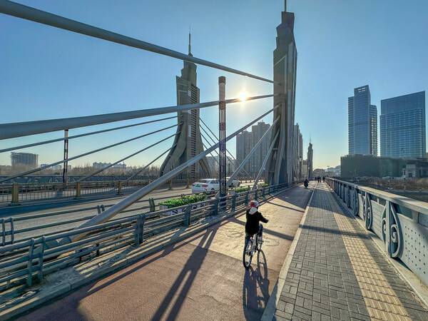 A view of the Grand Canal CBD in the Beijing Municipal Administrative  Center. Wang Danfeng / for China Daily