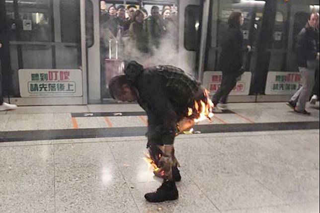 A jury concluded that Cheung Kam-fai, 61, had taken his own life and died of chronic burns sustained from the fire he set in a train carriage on February 10, 2017. Photo: Facebook