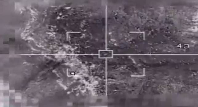 土耳其軍方發佈的空襲畫面   圖 : 翻攝自海外網
