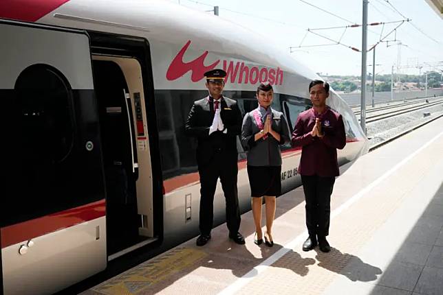 ▲印尼雅萬高鐵2日正式通車。（圖／美聯社／達志影像）