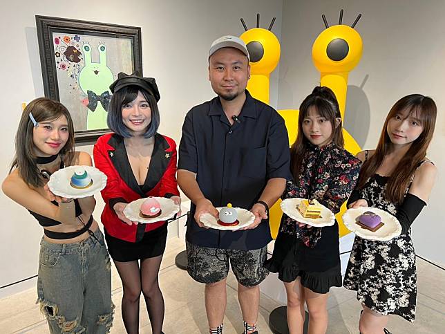 藝人郭鬼鬼、心動女孩隊長RainZ多莉、成員Ayako毛毛、麥卡貝主持人筠婷，出席《蟬鳴2023》藝術盛典。