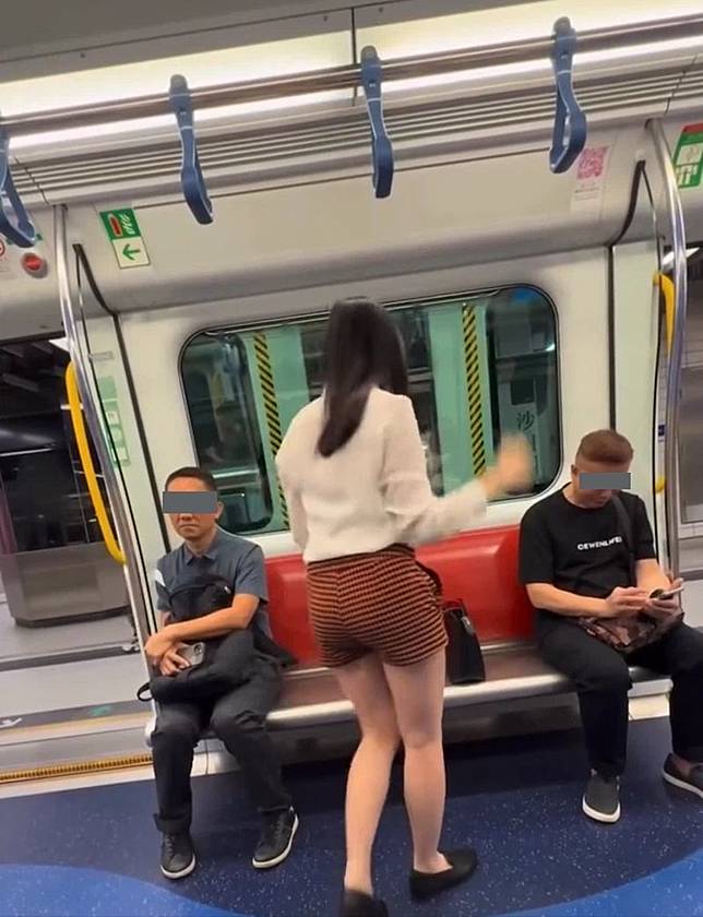 不少網友批評妹子的行為。圖／翻自車cam L（香港群組）臉書