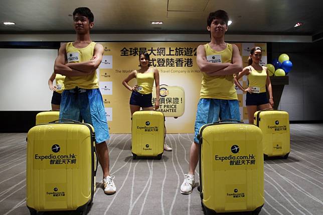 The launch of Expedia.com’s Hong Kong website in Tsim Sha Tsui on 4 July 2013. Photo: SCMP