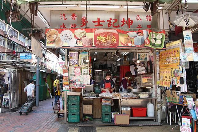 坤記糕品由順德傅氏一家經營，在米芝蓮的加持下，名聲傳遍香港。(林俊源攝)