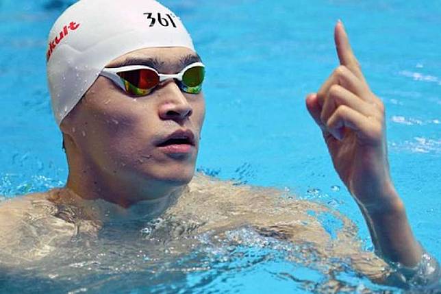 中國奧運泳將孫楊驗出禁藥，遭禁賽8年。（BBC中文網／Getty Images）