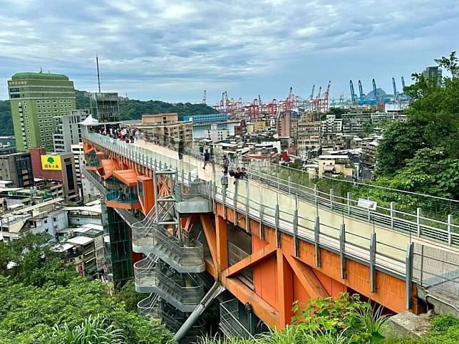 基隆晴空塔空中走廊。（中華旅行社提供）