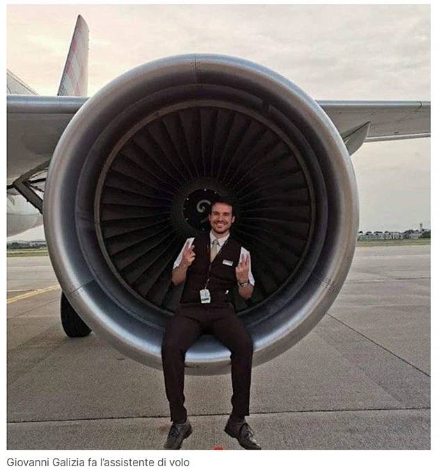 曾任空服員的加利齊亞，現在是空服員培訓教官，過去也曾接受過媒體訪問。（翻攝網路）
