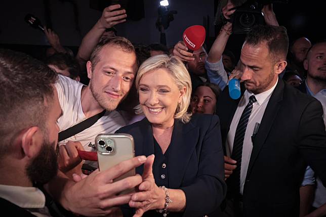 繼歐洲議會選舉後，勒朋的國民聯盟再度於法國國會大選取得優勢。（圖片來源／X@MLP_officiel）