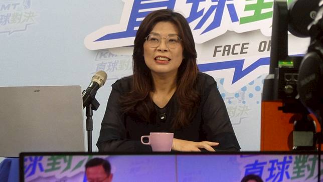國民黨主席鄭麗文今參與國民黨Youtube頻道《KMT直球對決》首播。周志豪攝