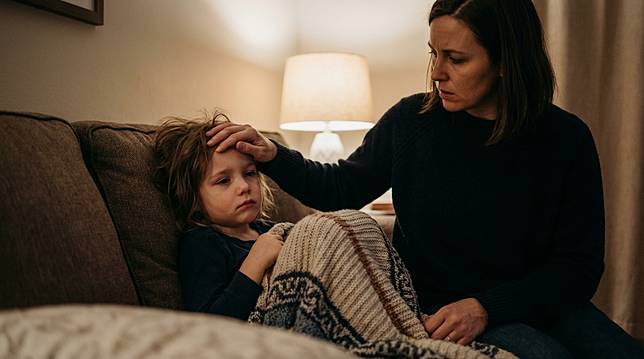 醫師特別整理出「B流判斷公式」：發燒加上走不動，同時伴隨小腿疼痛。(示意圖/AI生成)