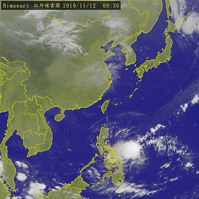 菲律賓東邊的系統未來進入南海，外圍水氣有機會往台灣附近接近過來，配合東北季風，必須留意未來降雨狀況。(圖擷自中央氣象局)
