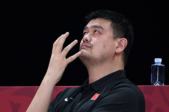 CBA chairman Yao Ming at the Basketball World Cup. Photo: AFP
