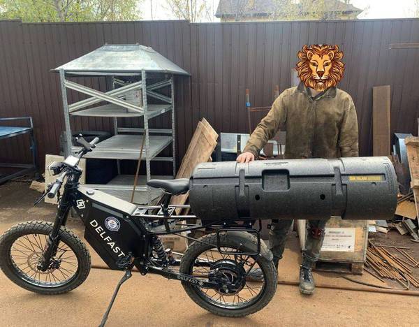 烏克蘭生產的電動自行車成烏軍新利器。(圖取自Daniel Tonkopi臉書)