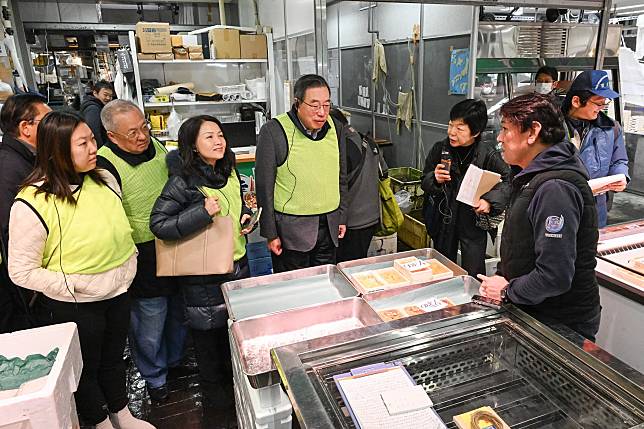 立法會代表團到日本考察4日，今日到豐洲市場