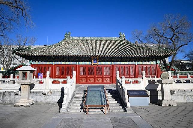 This photo shows the main hall of the Qingcheng Palace complex in Beijing, capital of China, Dec. 21, 2024. (Xinhua/Chen Zhonghao)