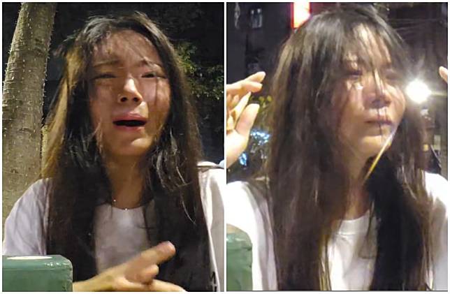 南韓女實況主「MAY五月」來台旅遊中暑昏倒，崩潰痛哭畫面全曝光。（圖／翻攝五月twitch直播）