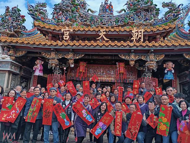 （有影片）／北港朝天宮金瑞昭註生娘娘轎班會【祢是阮ㄟ花蕊】新歌全球首發 暨書藝名師揮毫贈春聯迎新春