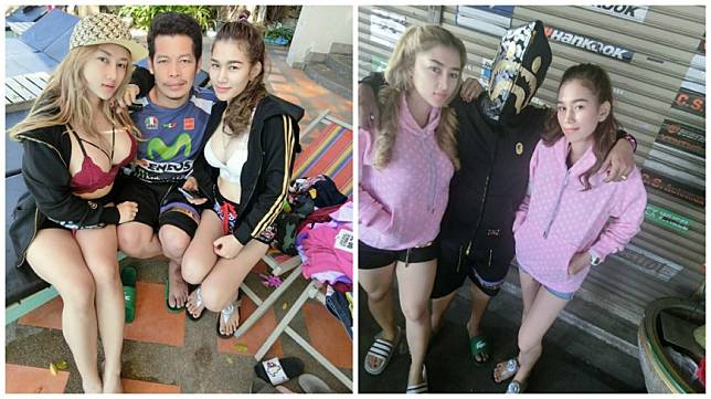 泰國一名男子時常在臉書放閃和2位嬌妻的合照，讓不少男性好羨慕。(圖／翻攝自臉書)
