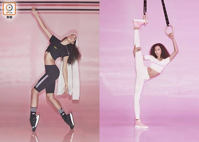 第五季adidas Originals by Alexander Wang 系列以「休閒俱樂部」（Club Leisure）為主題，將上世紀80和90年代的健身舞服飾重新演繹為時髦運動裝。（互聯網）