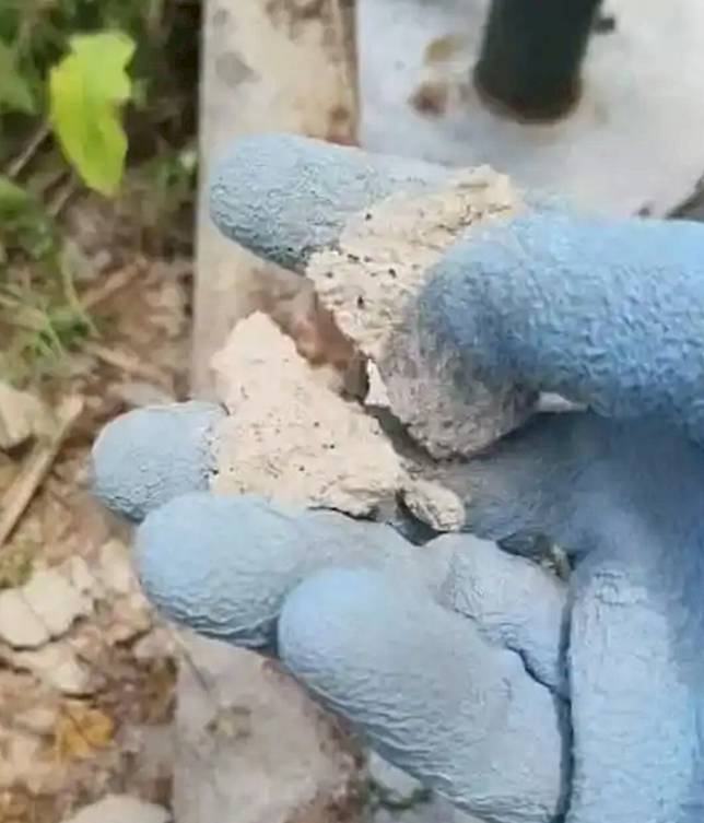 中國山東驚見豆腐渣工程。圖／翻攝自微博