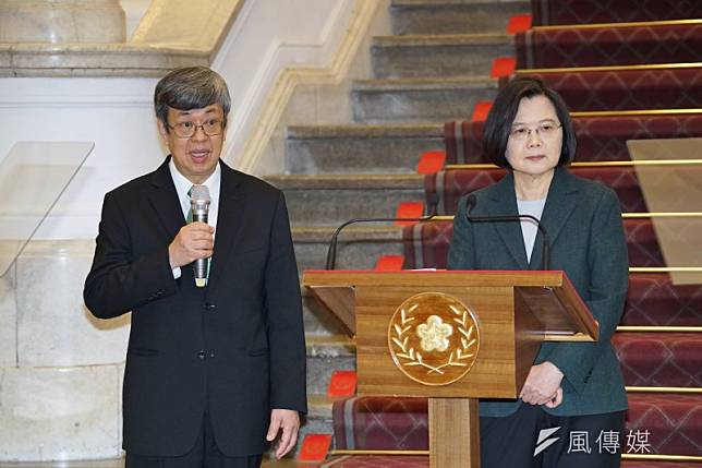 前副總統陳建仁（左）日前加入民進黨，引起討論。（資料照，盧逸峰攝）