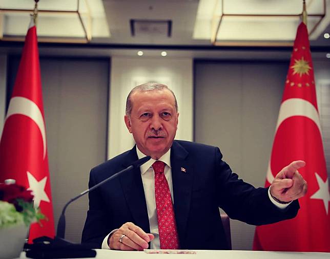 土耳其針對通訊軟體WhatsApp及母公司臉書展開調查，圖為土耳其總統艾爾多安（Recep Tayyip Erdoğan）。   圖：取自總統臉書