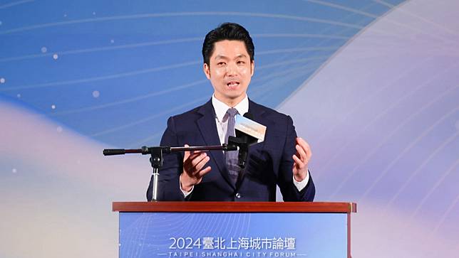 雙城論壇歡迎晚宴，台北市長蔣萬安出席。陳品佑攝