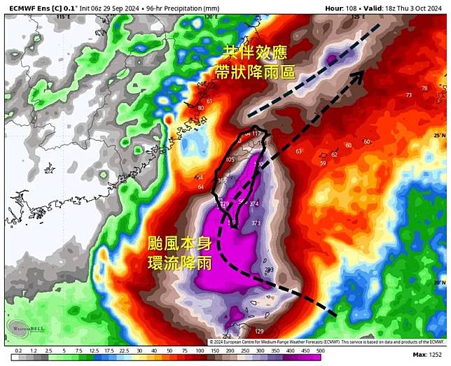 原本預計明日（10/1）開打今年度新冠、流感疫苗，不料卻碰到山陀兒颱風襲台。（圖／天氣職人吳聖宇臉書）