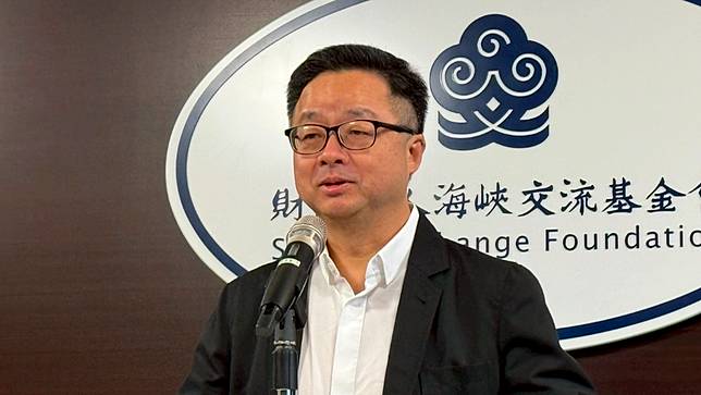 海基會秘書長羅文嘉2026.5.22主持例行記者會，回應美國AIT處長谷立言稱國民黨主席鄭麗文時將會被問到為何從反共轉變為納共。郭宏章攝