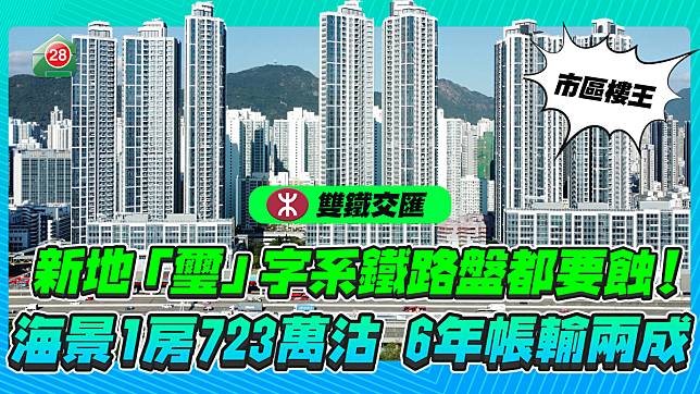 新地「璽」字系市區鐵路盤都要蝕！海景1房 6年帳輸226萬