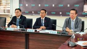 民眾黨立法院黨團召開「假需求、真撒錢　無人機慘淪預算提款機」記者會。陳祖傑攝