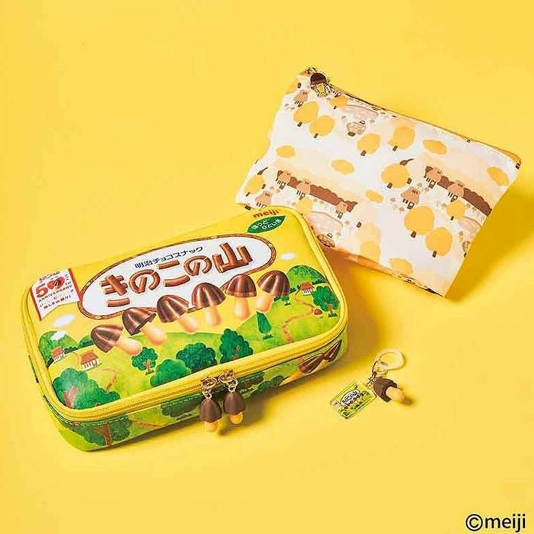 2025年日本男性雜誌贈品秋冬最新情報！明治香菇餅乾組合真的太可愛