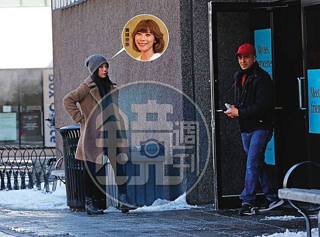 漢米爾頓當地22日白天氣溫-8度，為了禦寒，貴婦奈奈全身包緊緊，她頭戴毛帽、身穿咖啡色大衣進入超市。