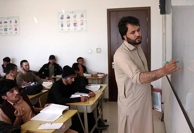 Students study in a classroom of the Confucius Institute at Kabul University in Kabul, Afghanistan, Nov. 16, 2024. (Photo by Saifurahman Safi/Xinhua)