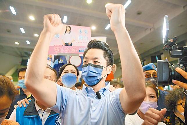國民黨台北市長參選人蔣萬安。（張鎧乙攝）