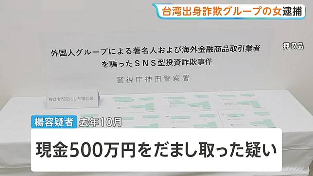 警方揭露該詐團的犯罪手法。（翻攝自TBS）