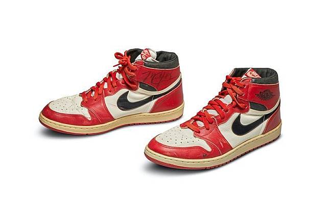 ▲Air Jordan1球鞋以天價賣出。（圖／取自ESPN)