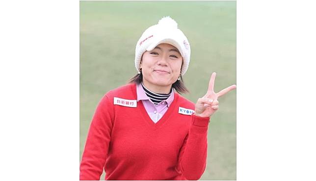 蔡佩穎以兩回合總桿141桿(-3)，單獨領先。TLPGA提供／葉勇宏攝