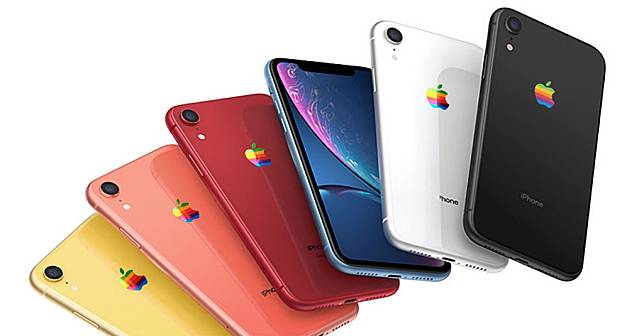 Iphone Xr Logo Rainbow