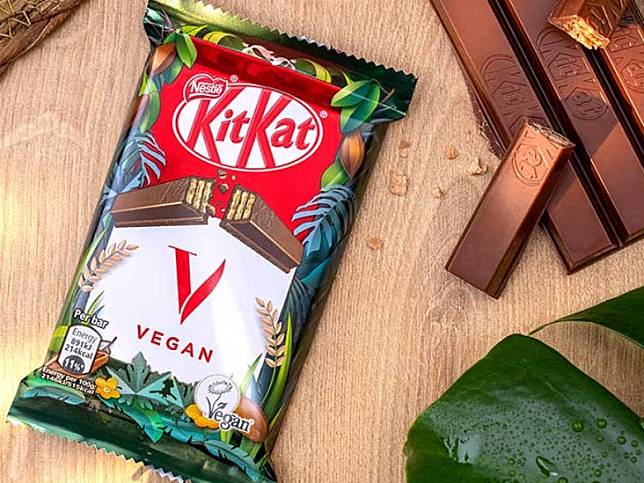雀巢在歐洲15國推出素食版KitKat（KitKat V）。（圖片來源：雀巢官方網站）