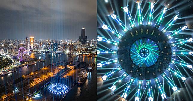 2022台灣設計展在高雄！8號碼頭「設計中島」22只貨櫃化身裝置藝術，夜間聲光展演滿滿科幻感
