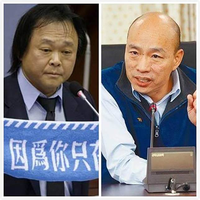 圖為民進黨台北市議員王世堅（左）、國民黨高雄市長參選人韓國瑜（右）。（合成圖／中時資料照片）