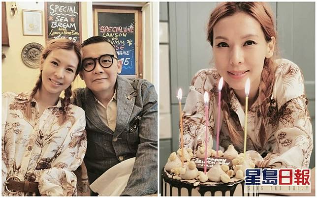 昨日是Jade 44 歲生日，兩公婆撐枱腳慶祝。