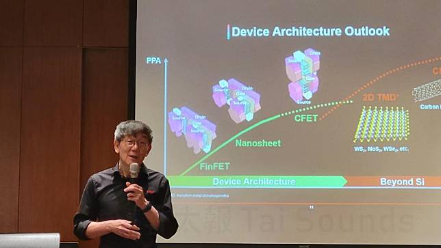 台積電今（5/11）在新竹舉辦技術論壇。業務開發資深副總張曉強表示，他很有自信台積電製程技術在未來也將持續領先對手。戴嘉芬攝