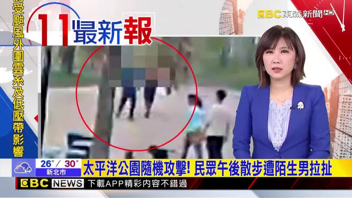 太平洋公園隨機攻擊！ 民眾午後散步遭陌生男拉扯 | EBC 東森新聞影音 | LINE TODAY